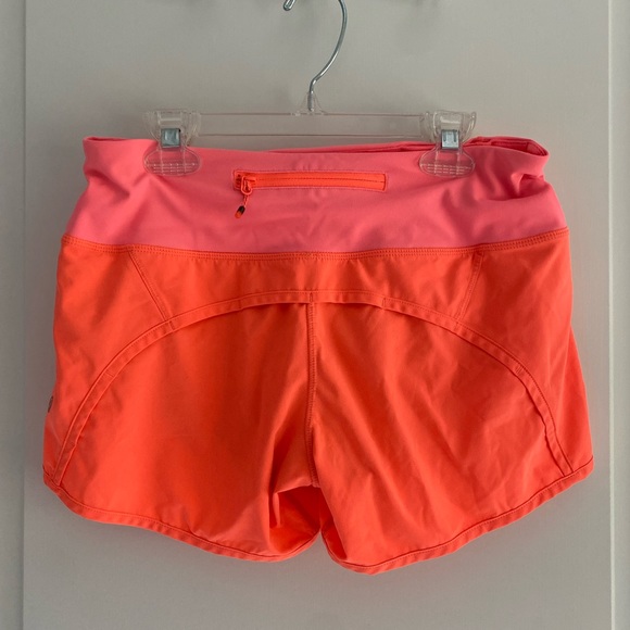 Lululemon Speed Up Short 4” in golden apricot - Picture 2 of 4